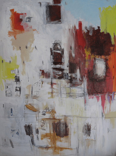 Untitled, 3.5 x 4 ft., mixed media