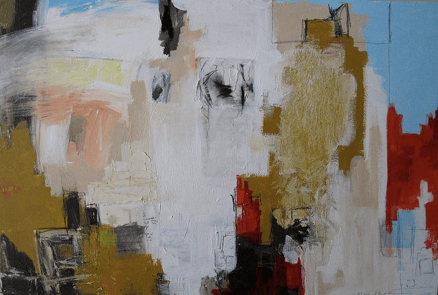 "Untitled," 3.5 x 2.5 feet, mixed media