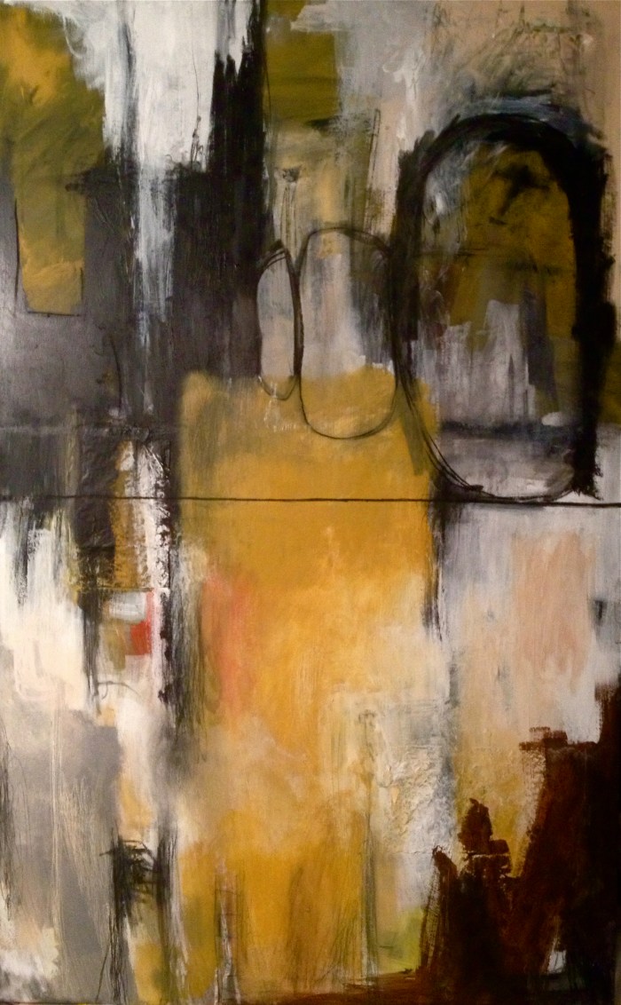 "Vital Provisions," mixed media, 30 inches x 4 feet