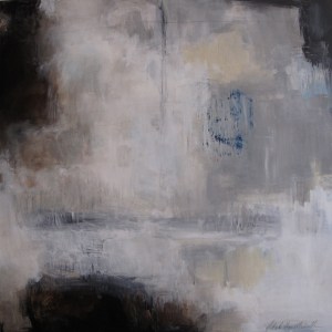 "A Long Storm Passing," mixed media, 24 x 24, 2014