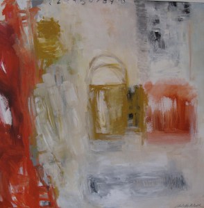 "Beautiful Ruins," mixed media, 24 x 24, 2014