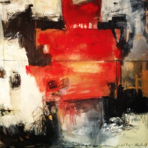 "We Only Had Silence," 12 x 12, mixed media, 2014