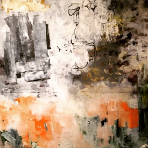 Tell Me How This Ends, mixed media, 48 x 48 